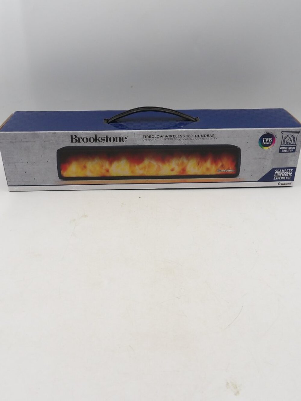 Brookstone Fireglow Wireless 16" Soundbar - Brand New In Box